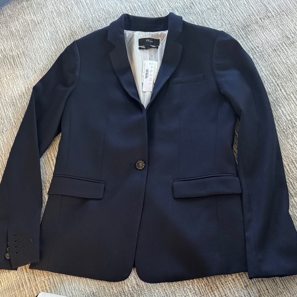 J. Crew Dark Blue Women's Blazer (6T)